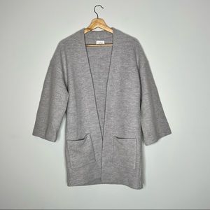 Aritzia Wilfred Brullon 100% Merino Wool Open Front Cardigan